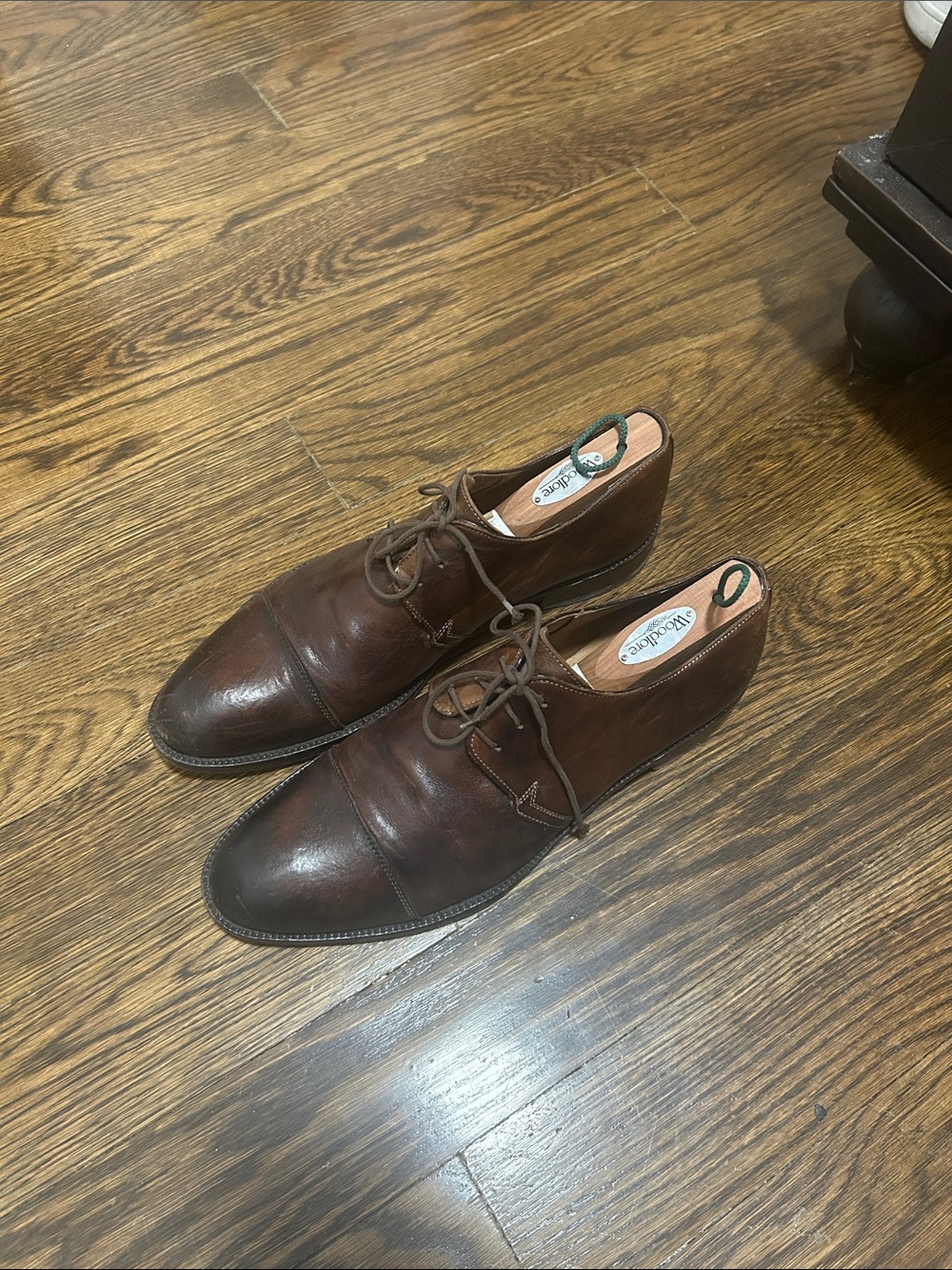 Barneys New York Brown Oxford Leather Dress Shoes Size 11